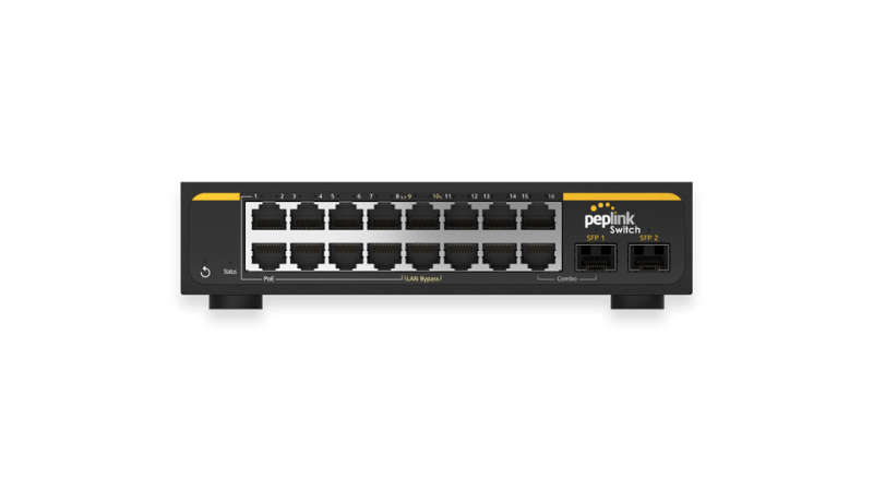 16 port Peplink Switch  16 port Peplink Switch